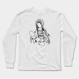 Saint with a skate Long Sleeve T-Shirt
